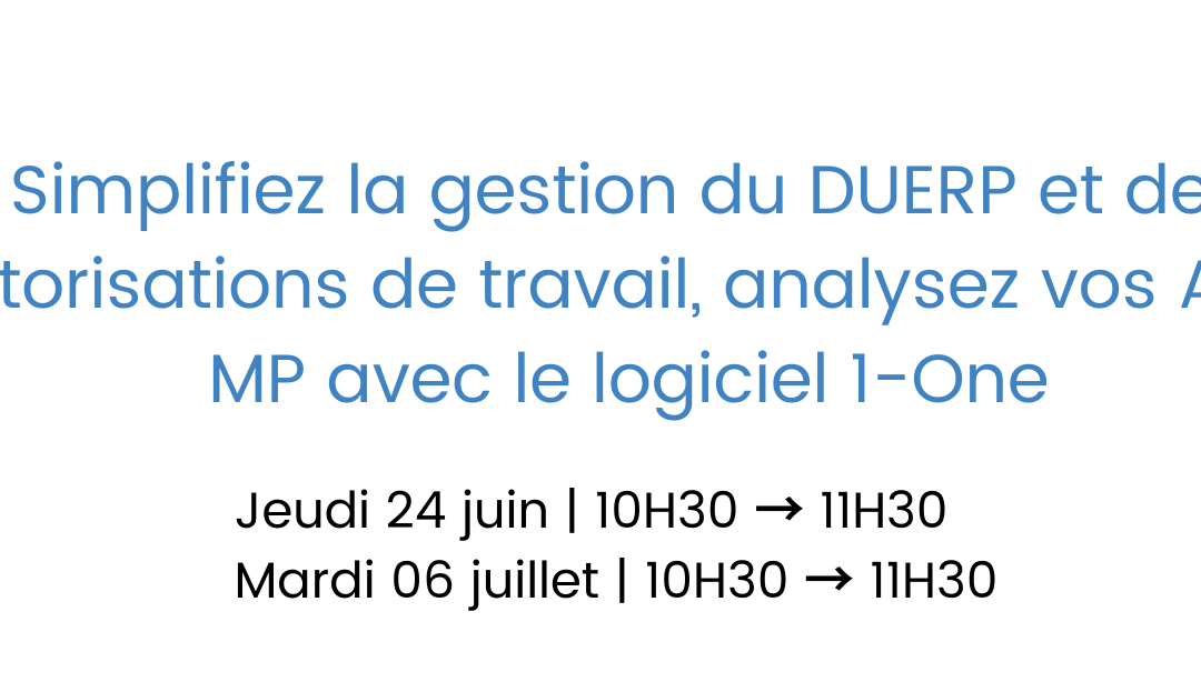 Webinaire gestion du DUERP, AT et MP