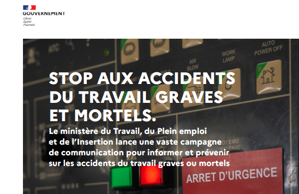 Campagne de sensibilisation des accident du travail